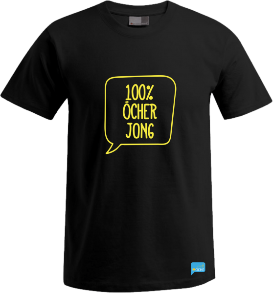 "100% ÖCHER JONG" - schwarzes Herren T-Shirt