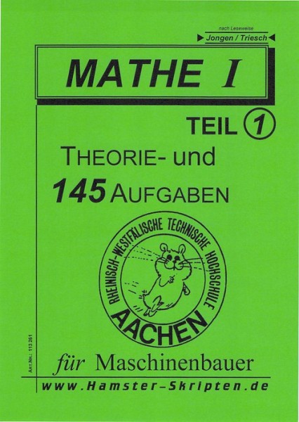 SERIE B - Maschinenbauer Mathe I, Teil 1