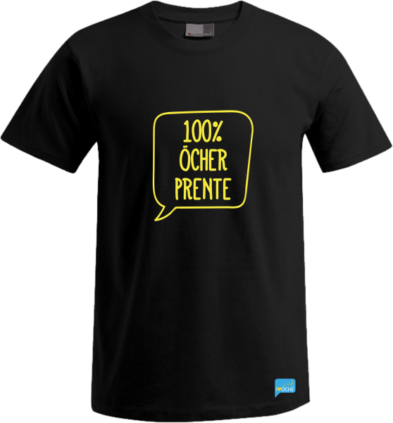 "100% ÖCHER PRENTE" - schwarzes Herren T-Shirt